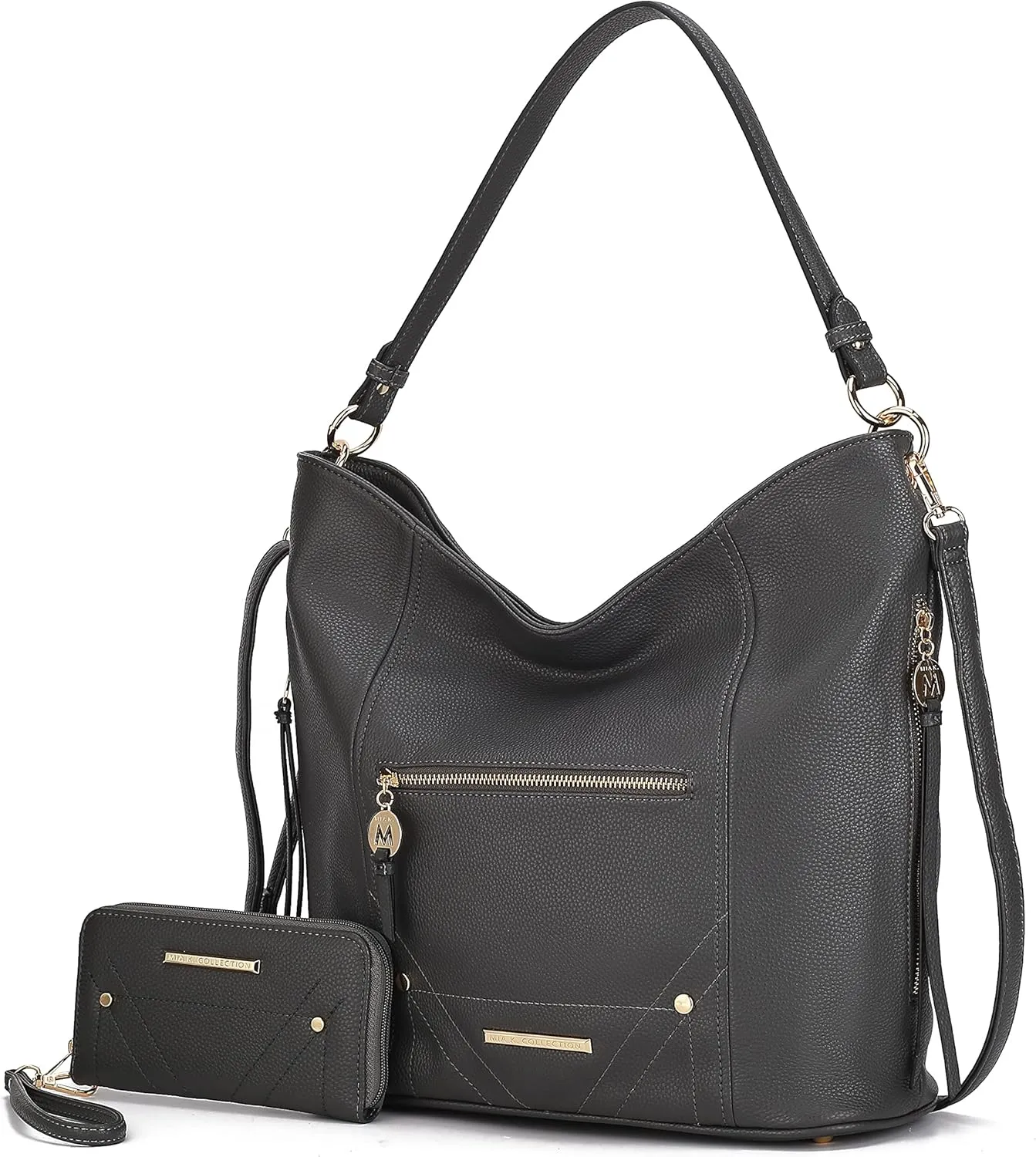MKF Collection Shoulder Bag for Women, Vegan Leather Top-Handle Crossbody Bag Handbag Purse by Mia K