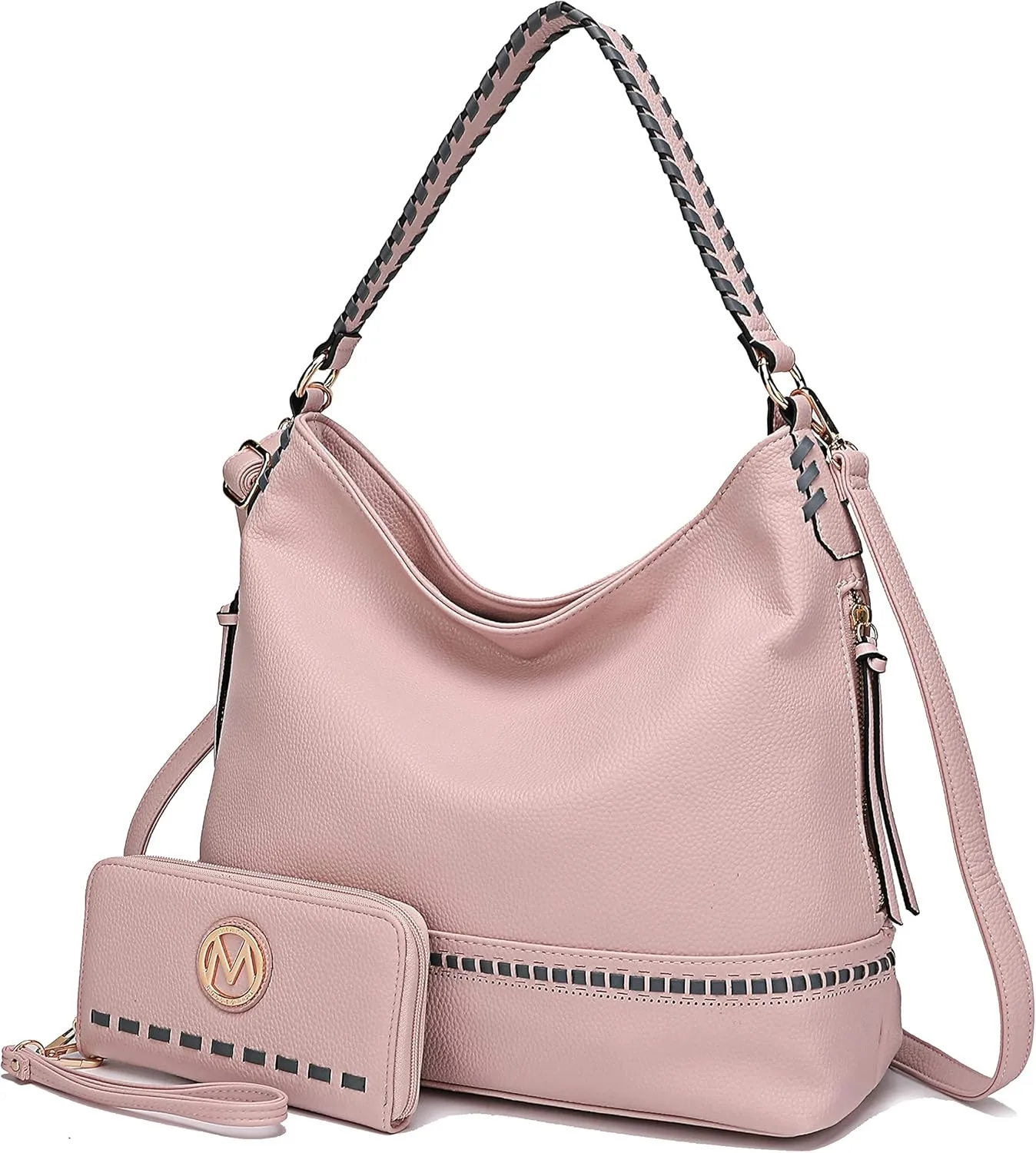 MKF Collection Shoulder Bag for Women, Vegan Leather Top-Handle Crossbody Bag Handbag Purse by Mia K