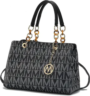 MKF Crossbody Satchel Tote Handbag for Women, Shoulder Bag Strap – PU Leather Pocketbook – Top Handle Woman Purse