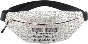 MNIGIU Funny Graphic Designer Gift Designer Crossbody Bag Fashion Designer Gift Web Designer Bum Bag