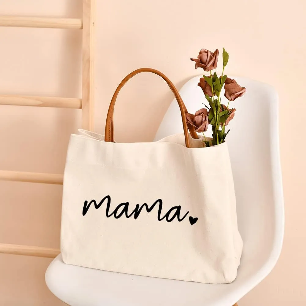 Mom Mama Bag Mother Gifts Momlife Tote for Hospital, Shopping, Beach, Travel