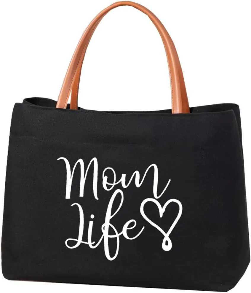 Mom Mama Bag Mother Gifts Momlife Tote for Hospital, Shopping, Beach, Travel