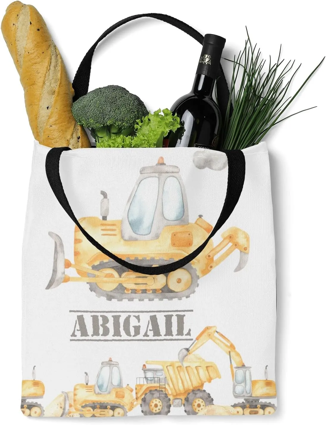 Monster Truck Canvas Tote Bag Aesthetic Reusable Grocery Shopping Bags Shoulder Bag Book Tote Gifts