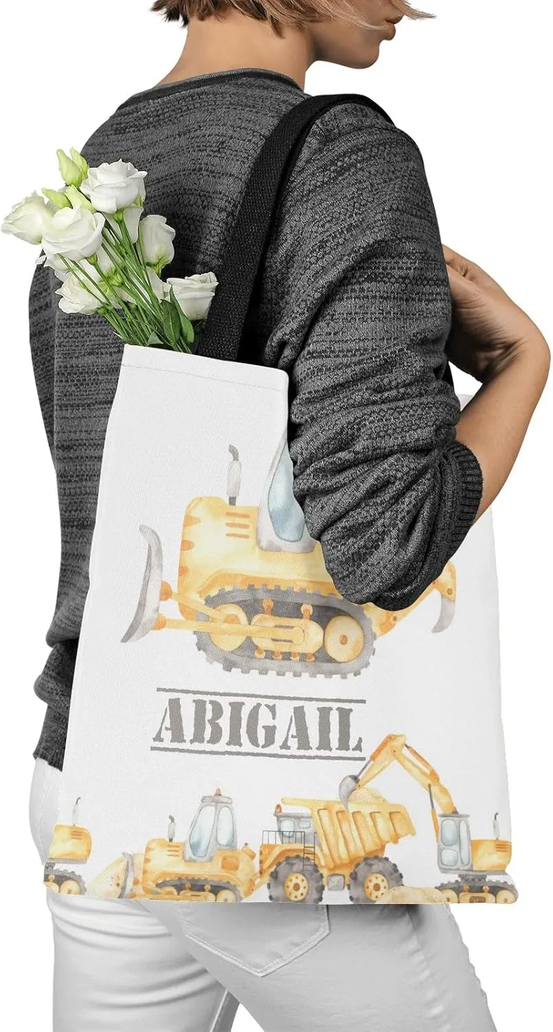 Monster Truck Canvas Tote Bag Aesthetic Reusable Grocery Shopping Bags Shoulder Bag Book Tote Gifts