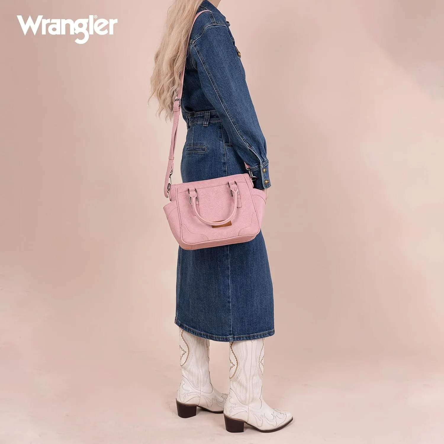 Montana West Wrangler Tote Bags for Women Medium Crossbody Purses Designer Top Handle Handbags