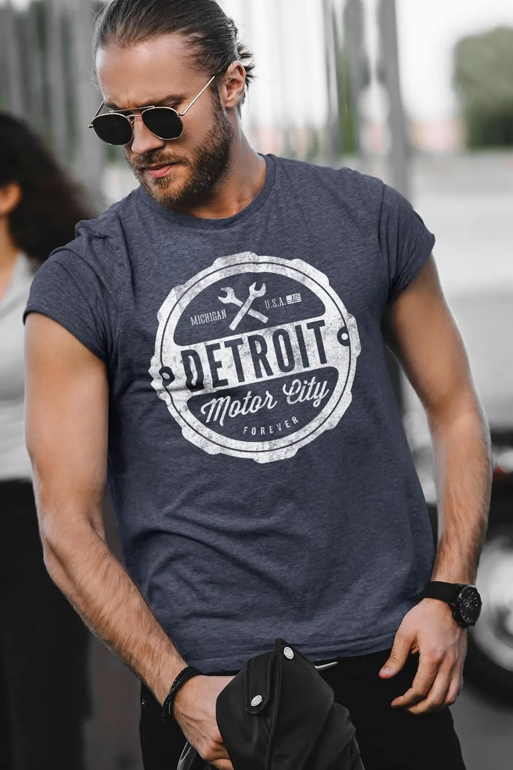 Motor City Forever Detroit T-Shirt Mens by Detroit Rebels