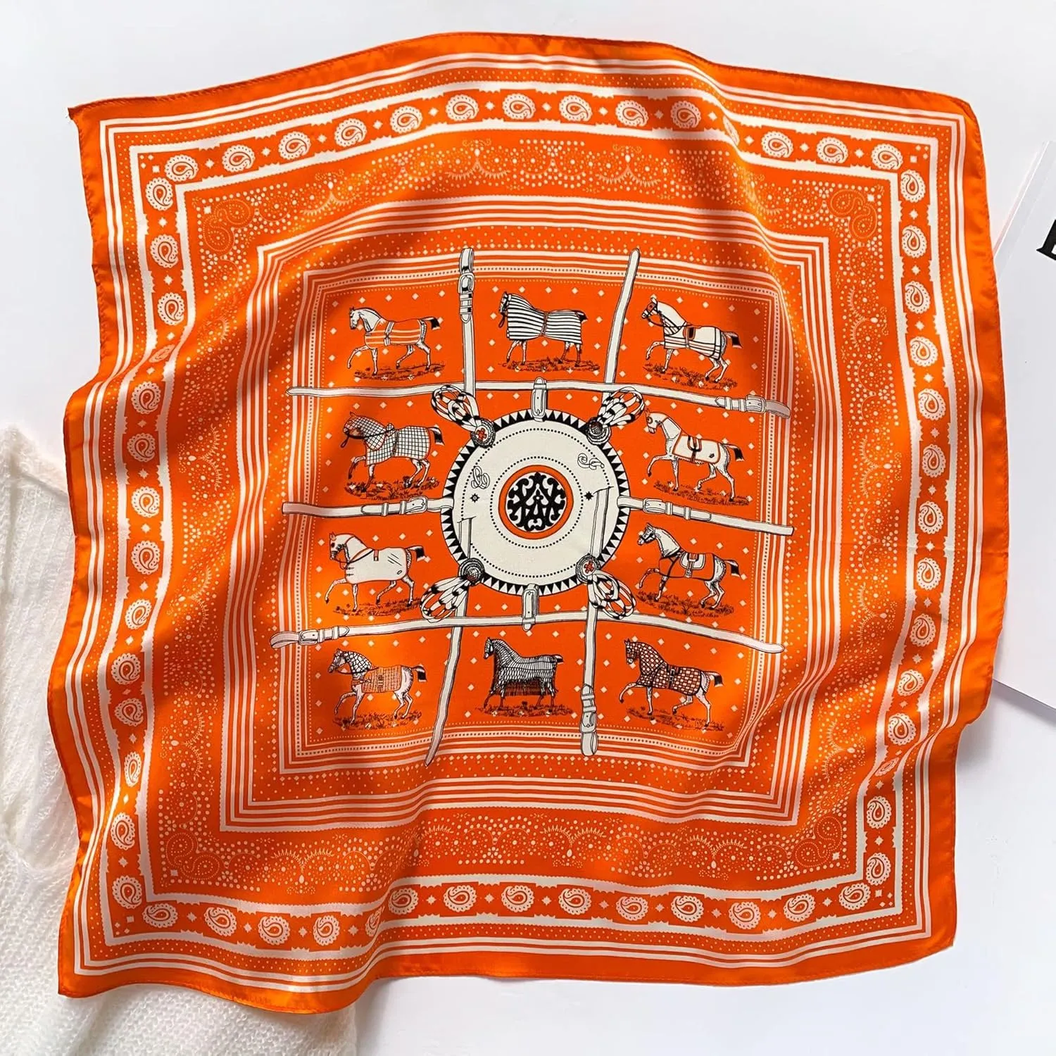 Mulberry Silk Scarfs Neck Scarf 21" Small Square Scarfs hair scarf bandana Neckerchief Headscarf for Women