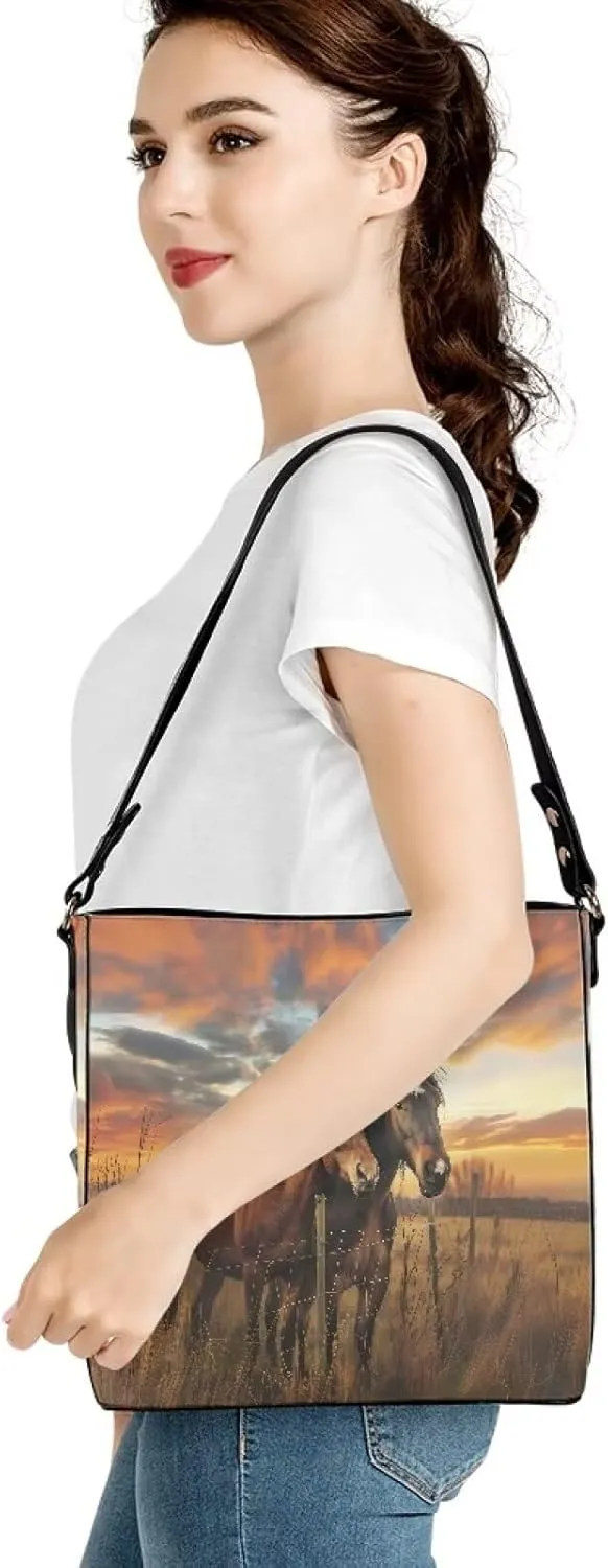 Mumeson Leather Handbags for Womens Bucket Shoulder Bag Hobo Tote Purse Large Designer Satchel Handbag with Adjustable Strap
