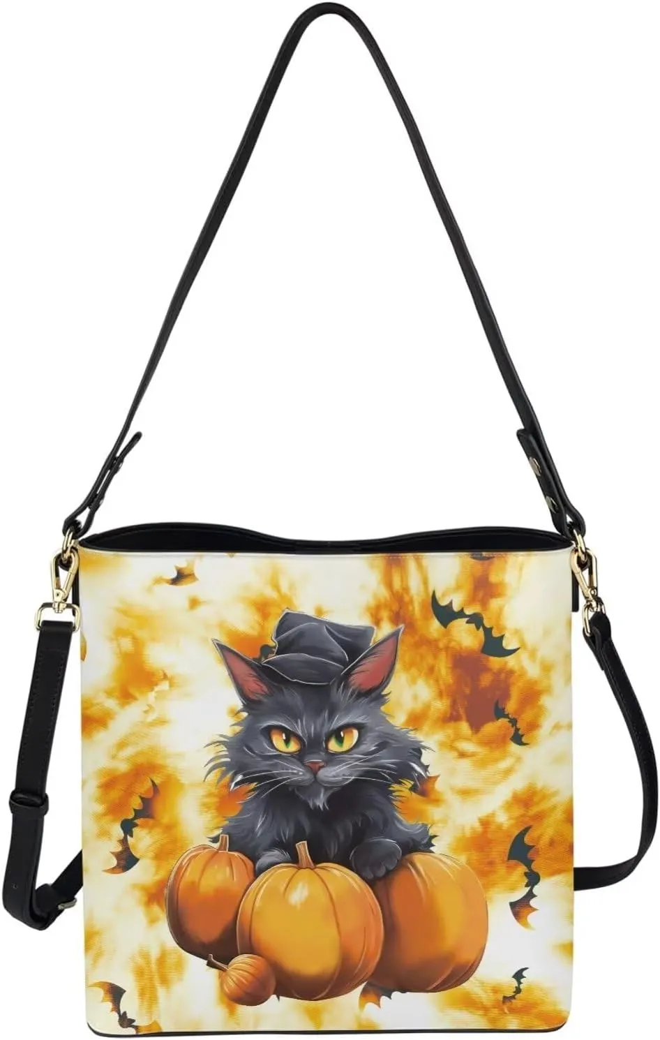 Mumeson Women's Shoulder Handbags Leather Bucket Bag Hobo Tote Bag Designer Clutch Purse Satchel Handbag with Zipper Closure