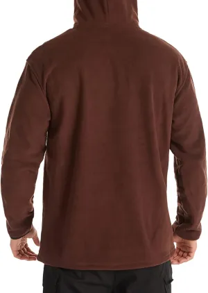 Muscularfit Zip Up Hoodie Men Lightweight Pullover Sweatshirt Winter Double-Face Fleece Plus Size Hoodie Outdoor Sport Hooded