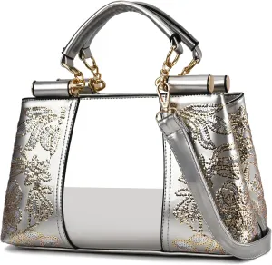 Nevenka Handbags For Women Patent Leather Designer Purse Suitable for Shopping Party Daily Use