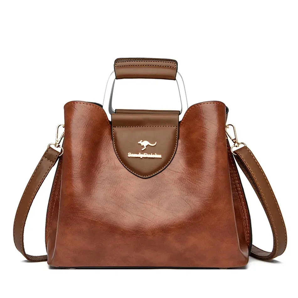 New Genuine Brand Tote Bag Leather Luxury Handbags Women Bags Designer High Quality Crossbody Bag