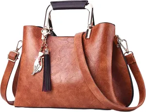 New Solid Color Women's Fashion CrossShoulder Handbag Large Work Tote Bag Messenger Bags