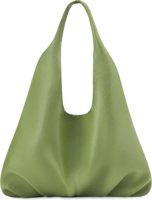 NIUEIMEE ZHOU Hobo Handbags for Women Retro Vegan Leather Shoulder Bags Tote Clutch Purses