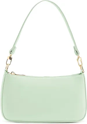 NIUEIMEE ZHOU Shoulder Bag for Women Retro Vegan Leather Classic Clutch Tote HandBags Purses with Zipper Closure