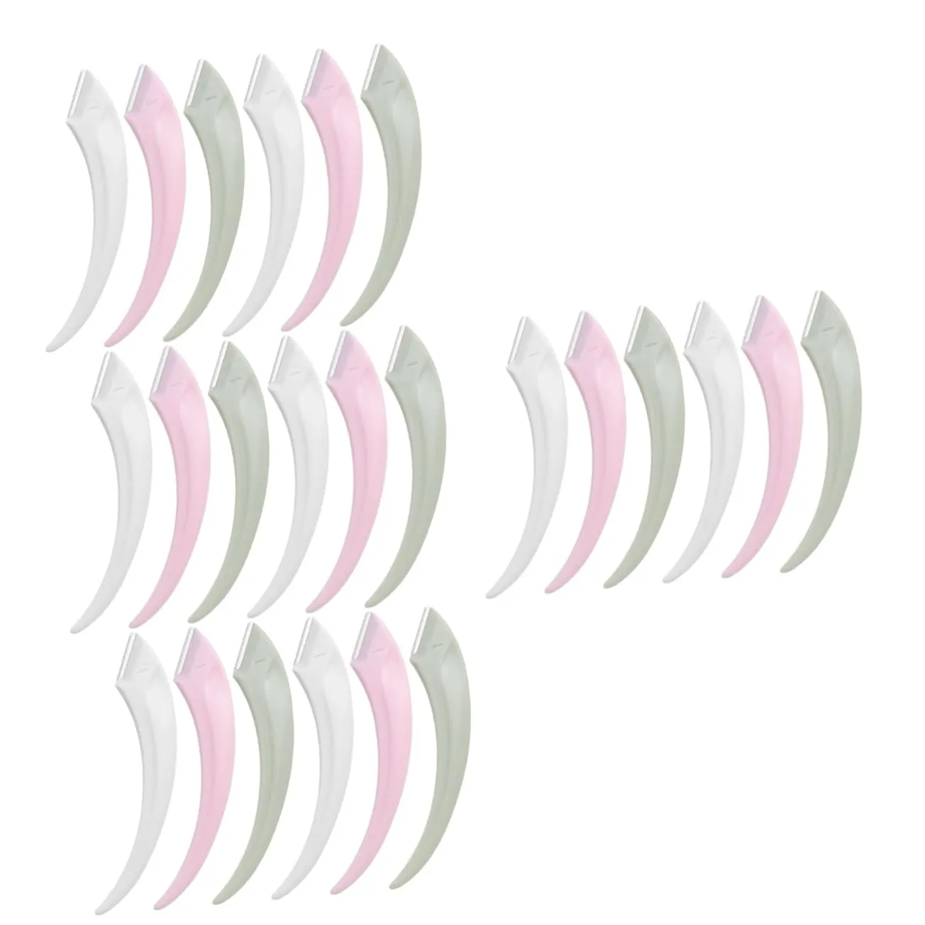 NOLITOY 4sets e Eyebrow Razor for Women Facial Shaver Reusable Portable Durable Stainless Steel 6pcs*4