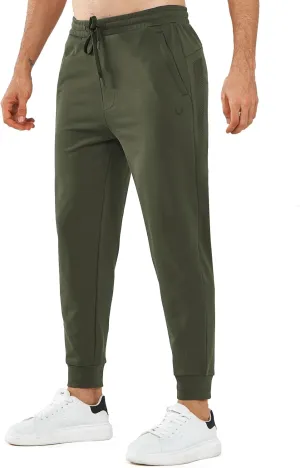 NORTHYARD Men's Cotton Athletic Jogger Sweatpants with Zipper Pockets Running Workout Gym Tapered Pants Comfy Lounge Pants