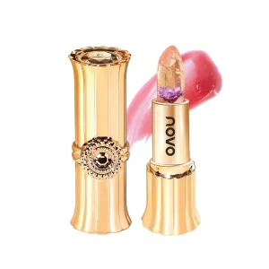 Novo Color-Changing Flower Lip Balm - Hydrating Moisturizing Lip Balm with Temperature-Sensitive Tint, Non-Stick, Smudge-Proof, Natural Glow for All Skin Tones, Gift-Ready, Blue Rose (3.3g)