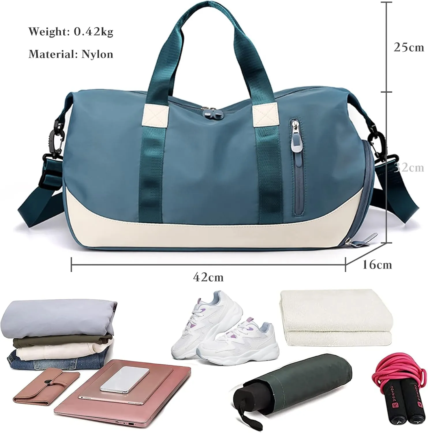 Nylon Travel Duffel Bag for Women