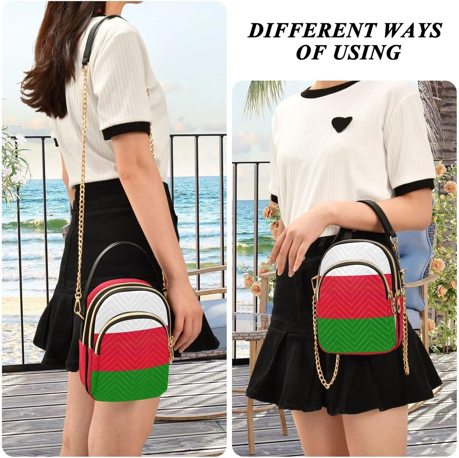 ODAWA Paraguay Flag Crossbody Bags Women - Crossbody Bags for Women Trendy - Travel Crossbody Bags for Women