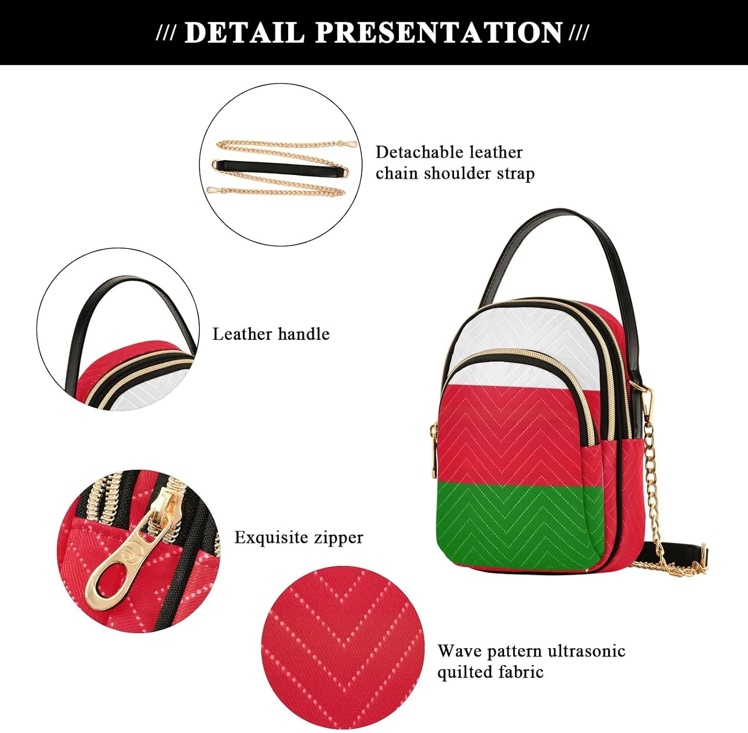 ODAWA Paraguay Flag Crossbody Bags Women - Crossbody Bags for Women Trendy - Travel Crossbody Bags for Women