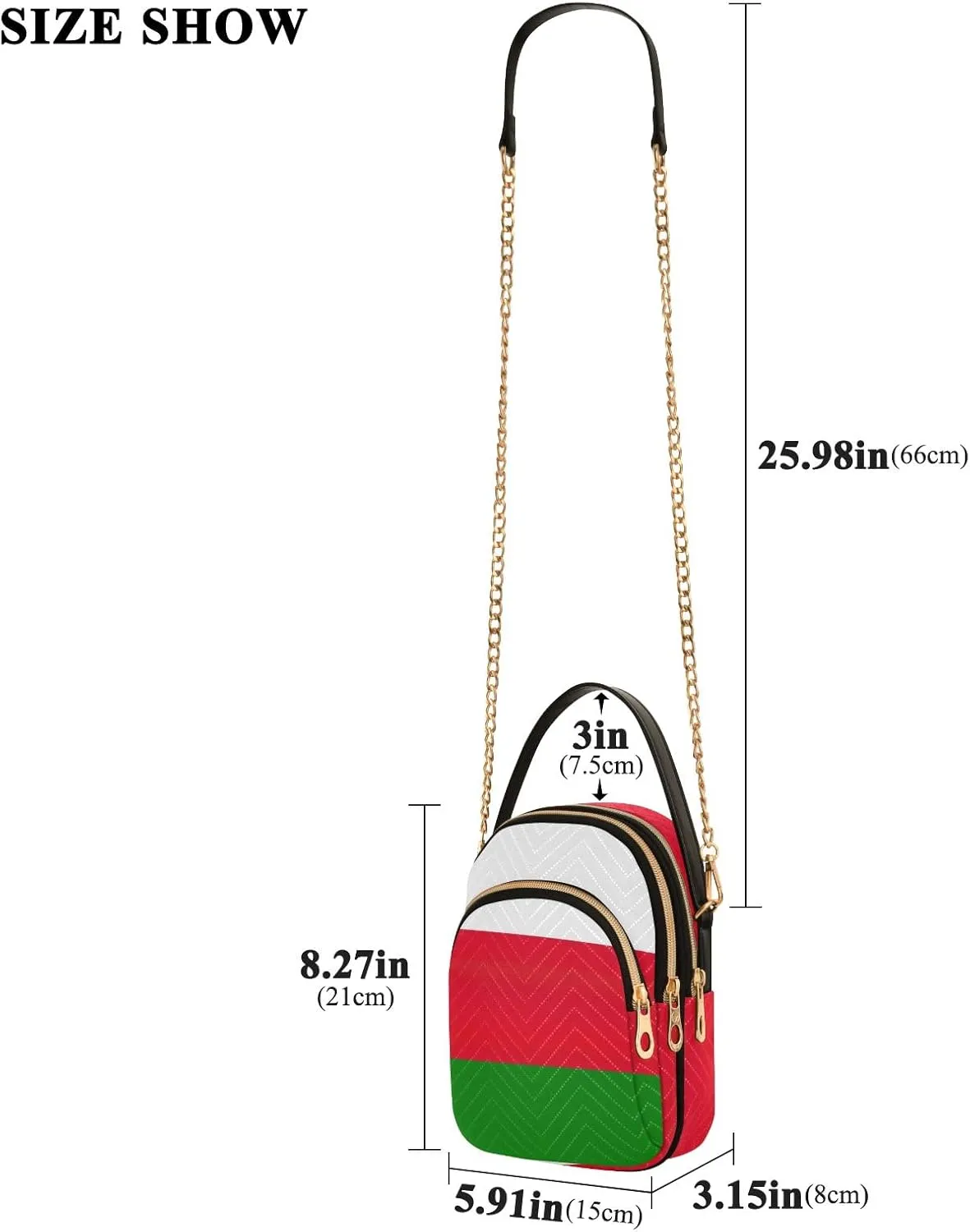 ODAWA Paraguay Flag Crossbody Bags Women - Crossbody Bags for Women Trendy - Travel Crossbody Bags for Women