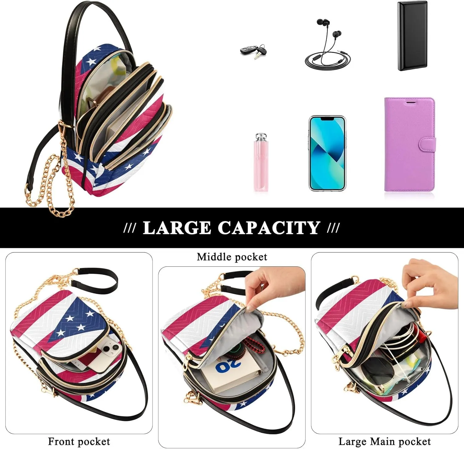 ODAWA Samoa Flag Sling Crossbody Bags for Women Handbags for Women Crossbody Bag Crossbody Bags for Women Small Size