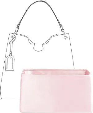 Organizer Insert for LV Graceful mm Bags,Pink,Luxury Bags Storage with Silk, Lightweight Shaper for Daily Use, Pockets Large Capacity
