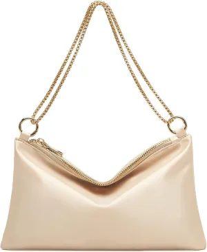 oscaurt Women's Evening Handbag Satin Shoulder Bag Purse for Prom Engagement Cocktail Party Wedding