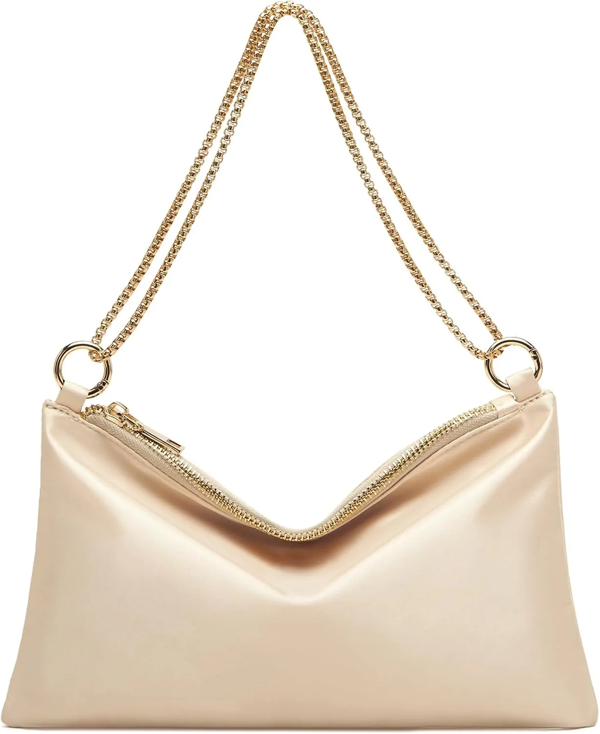 oscaurt Women's Evening Handbag Satin Shoulder Bag Purse for Prom Engagement Cocktail Party Wedding