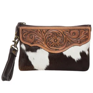 Para  Hide Tooled Clutch