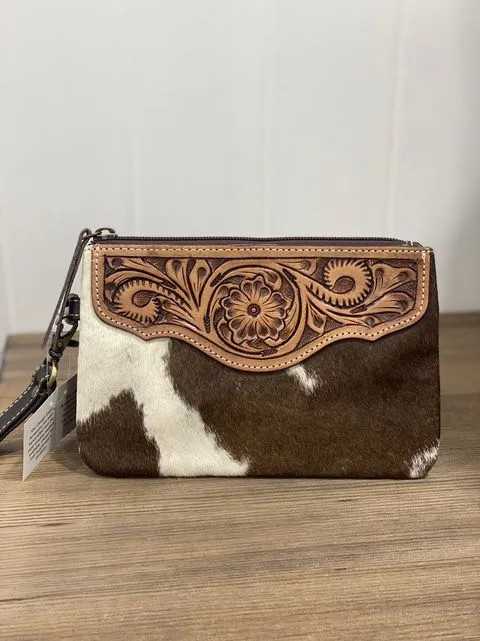 Para  Hide Tooled Clutch
