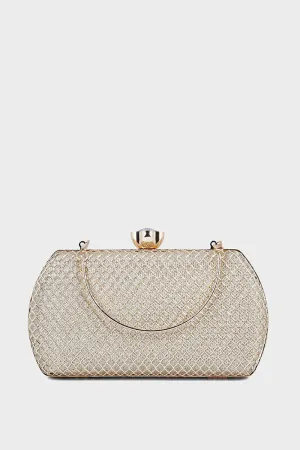 Party Wear Clutch B20764-Champagne