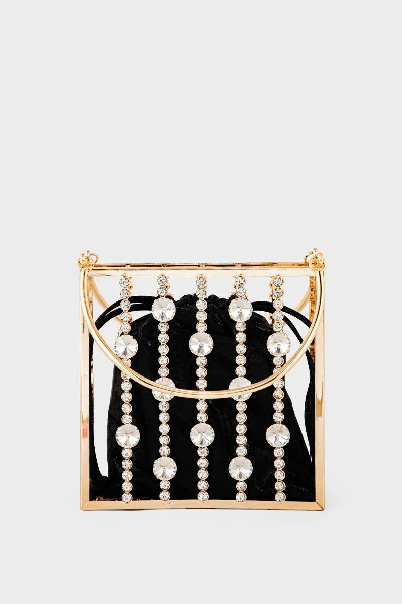 Party Wear Clutch BH0120-Black