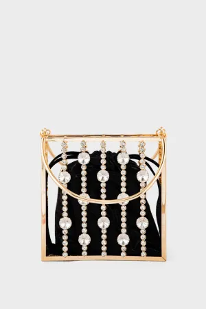 Party Wear Clutch BH0120-Black