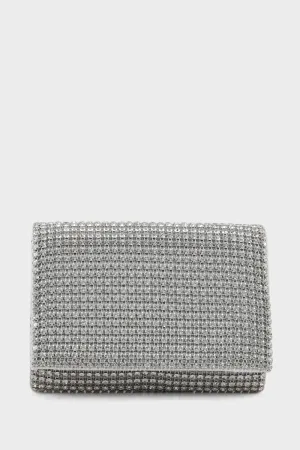 Party Wear Clutch BK4002-Silver
