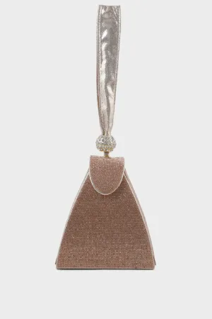 Party Wear Clutch BK4007-Rose Gold