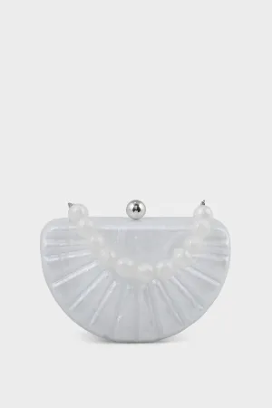 Party Wear Clutch BK4024-White
