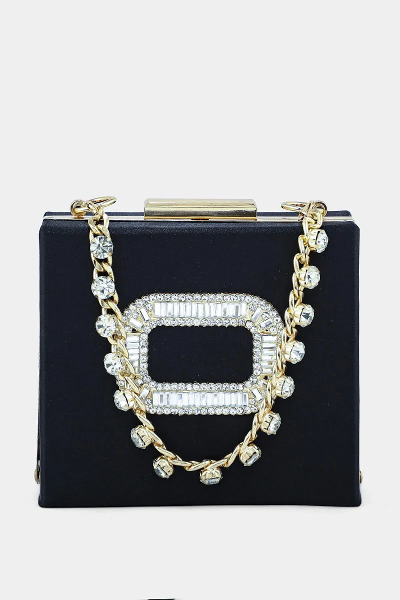 Party Wear Clutch BK4049-Black