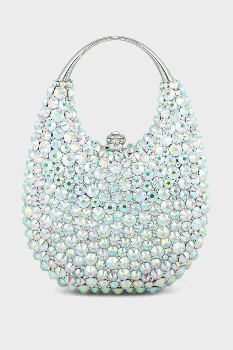 Party Wear Clutch BK4055-AB White