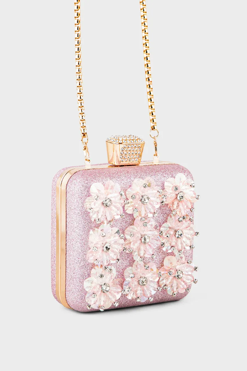 Party Wear Clutch BK4067-Pink