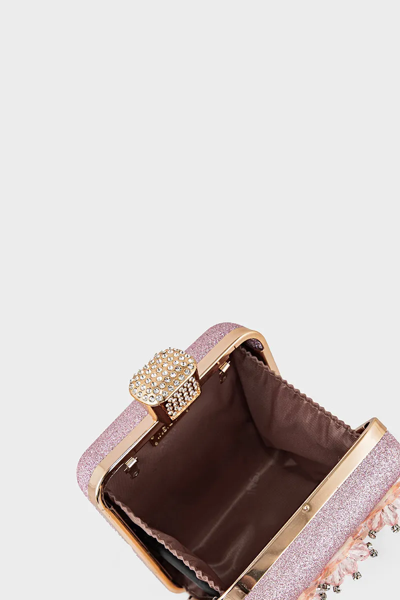 Party Wear Clutch BK4067-Pink