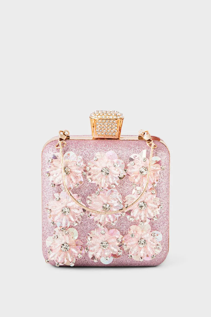Party Wear Clutch BK4067-Pink
