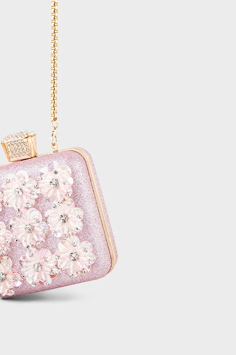 Party Wear Clutch BK4067-Pink