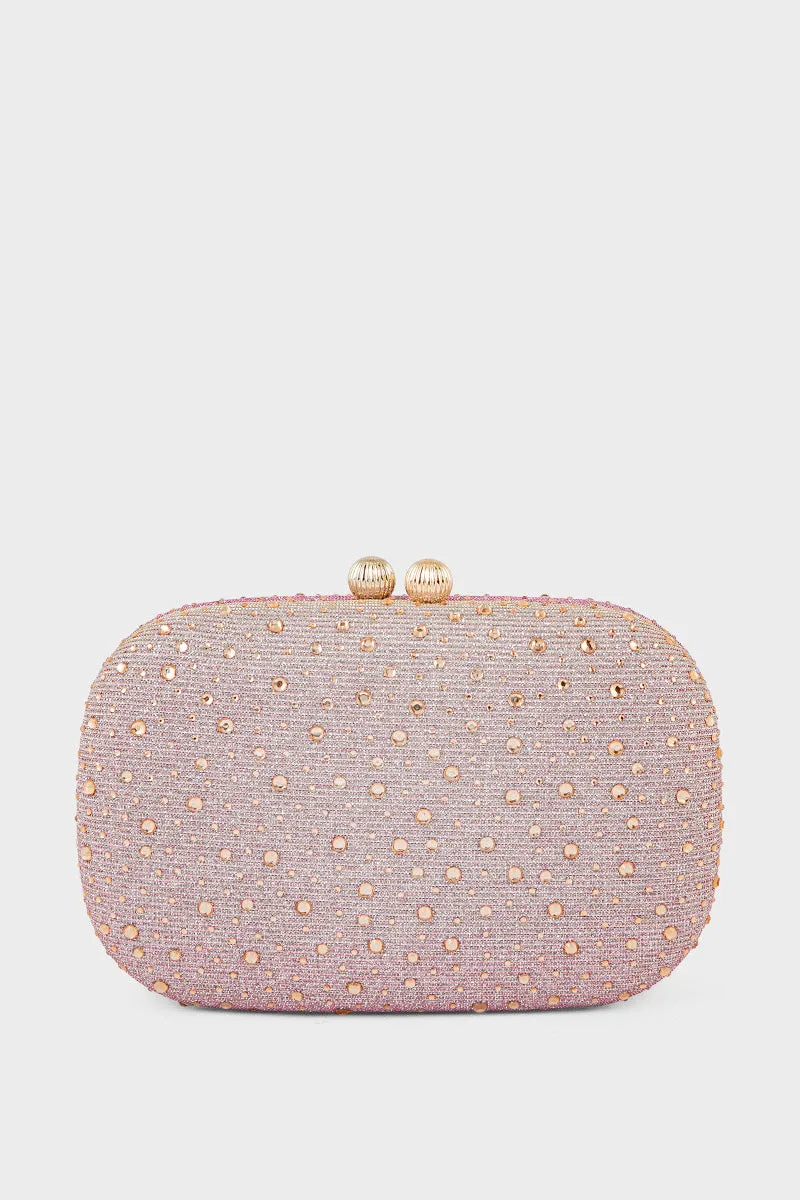 Party Wear Clutch BK4077-Champagne