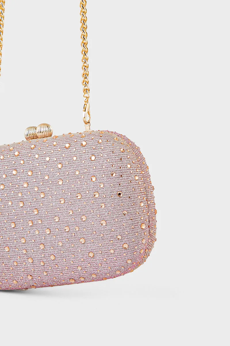 Party Wear Clutch BK4077-Champagne