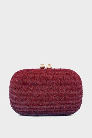 Party Wear Clutch BK4077-Maroon