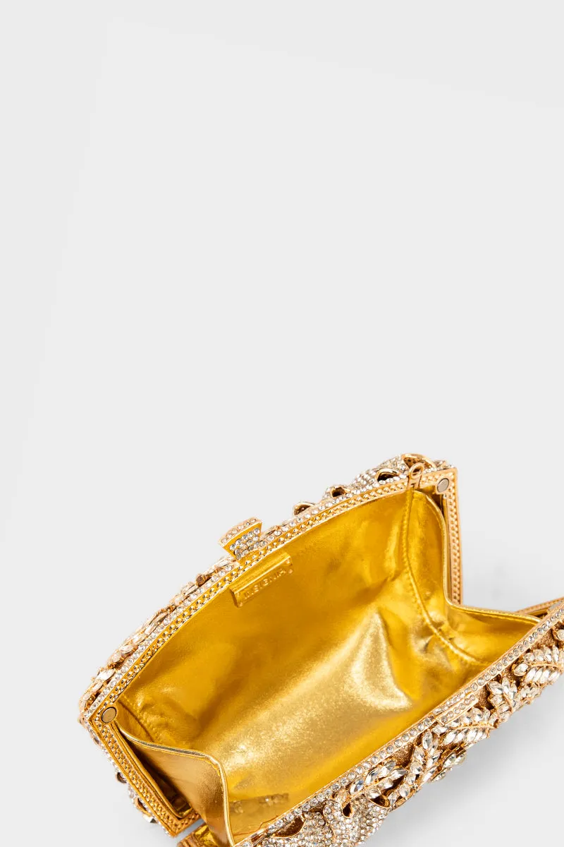 Party Wear Clutch BK4092-Golden