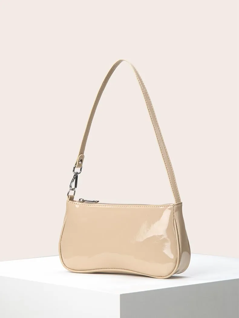 Patent Leather Evening Purse Shiny Elegant Clutch Purse Mini Shoulder Bag