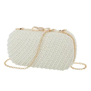 Pearl clutch bag